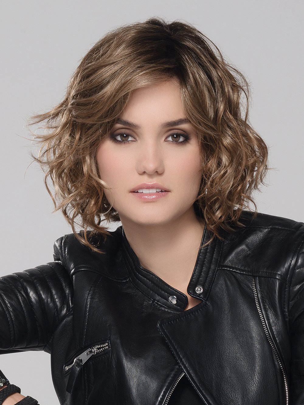 GIRL MONO by ELLEN WILLE in LIGHT BERNSTEIN ROOTED 12.27.26 | Lightest Brown and Dark Strawberry Blonde with Light Golden Blonde Blend and Shaded Roots