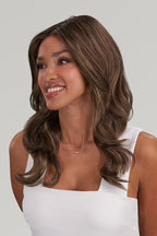 Adriana brunette wig side
