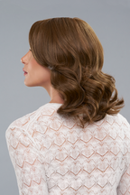 Aurora brunette wig back
