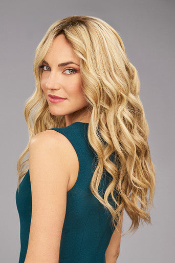 Brenna blonde wig side2