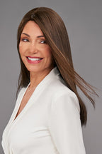 Brenna brunette wig side