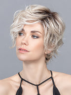 COVER by ELLEN WILLE in PEARL BLONDE ROOTED 101.20.24 | Pearl Platinum and Light Strawberry Blonde with Lightest Ash Blonde Blend and Shaded Roots