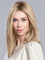 DREAM by ELLEN WILLE in SANDY BLONDE ROOTED 22.16.25 | Light Neutral Blonde, Medium Blonde, and Lightest Golden Blonde blend with dark shaded roots