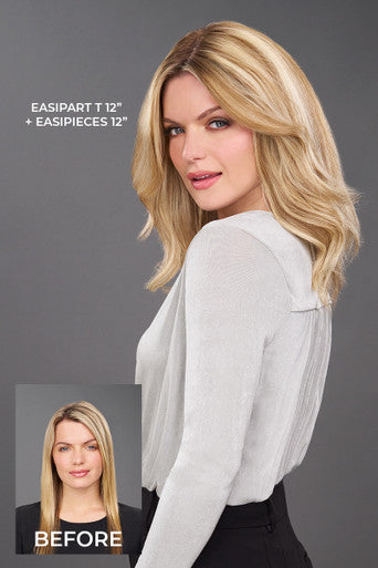 EasiPart T 12" blonde hair topper