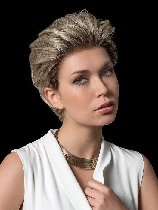 CHARME SOFT by ELLEN WILLE in CHAMPAGNE ROOTED 24.22.14 | Lightest Ash Blonde and Light Neutral Blonde with Medium Ash Blonde Blend and Shaded Roots