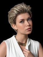 CHARME SOFT by ELLEN WILLE in CHAMPAGNE ROOTED 24.22.14 | Lightest Ash Blonde and Light Neutral Blonde with Medium Ash Blonde Blend and Shaded Roots
