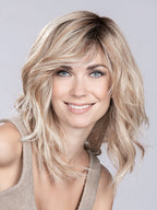 HEAVEN (STYLED: WAVY) by ELLEN WILLE in PEARL BLONDE ROOTED 101.14.23 | Pearl Platinum and Medium Ash Blonde with Lightest Pale Blonde Blend and Shaded Roots