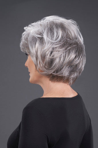 Hillary grey wig back