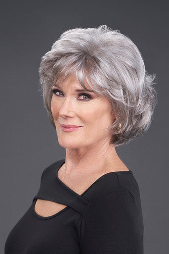 Hillary grey wig main