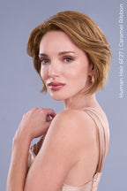 Ignite Human Hair brunette wig alt