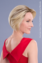 Ignite Human Hair blonde wig back