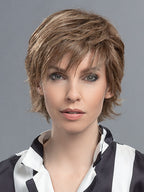IMPULSE by ELLEN WILLE in BERNSTEIN ROOTED 12.26.19 | Lightest Brown and Light Golden Blonde with Light Honey Blonde Blend and Shaded Roots *Image has been styled with a flat iron*