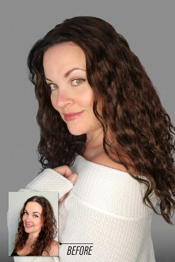 Top Style Human Hair 18" brunette hair topper