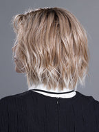LIA II by ELLEN WILLE in CANDY BLONDE ROOTED 101.27.60 | Pearl Platinum, Dark Strawberry Blonde and Pearl White Blend with Dark Shaded Roots
