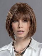 MOOD DELUXE by ELLEN WILLE in CHOCOLATE MIX 8.30.27 | Medium Brown and Light Auburn with Dark Strawberry Blonde Blend *Style has been cut*