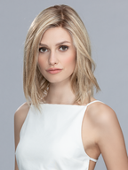ORBIT by ELLEN WILLE in SANDY BLONDE ROOTED 20.22.16 | Light Strawberry Blonde, Light Neutral Blonde and Medium Blonde Blend with Shaded Roots