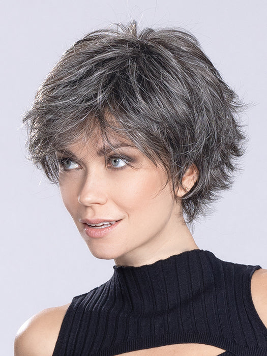 RELAX by ELLEN WILLE in PEPPER MIX 39.44 | Black/Dark Brown, Lightest Brown, and Darkest Brown with Grey Blend