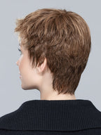 RISK LARGE by ELLEN WILLE in MOCCA LIGHTED 830.31.19 | Medium Brown Blended with Light Auburn and Light Reddish Auburn with Light Honey Blonde with Highlights Throughout and Concentrated in the Front