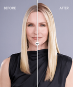 before-after Top Trend Lace HD Straight 18" blonde topper