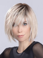 SOUND (STYLED: STRAIGHT) by ELLEN WILLE in LIGHT CHAMPAGNE ROOTED 23.25.24 | Lightest Pale Blonde and Lightest Golden Blonde with Lightest Ash Blonde Blend and Shaded Roots