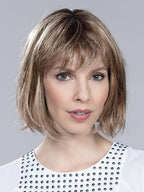 SUE MONO by ELLEN WILLE in DARK SAND ROOTED 14.20.12 | Medium Ash Blonde and Light Strawberry Blonde with Lightest Brown Blend and Shaded Roots