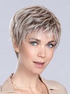 TIME COMFORT by ELLEN WILLE in PEARL BLONDE ROOTED 101.20.25 | Pearl Platinum Blended with Light Strawberry Blonde and Lightest Golden Blonde with Shaded Roots