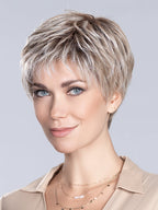 TIME COMFORT by ELLEN WILLE in PEARL BLONDE ROOTED 101.20.25 | Pearl Platinum Blended with Light Strawberry Blonde and Lightest Golden Blonde with Shaded Roots