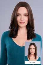 Top Trend Lace HD Straight 14" brunette topper alt
