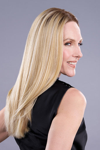 Top Trend Lace HD Straight 18" blonde topper back