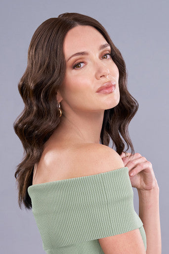 Top Trend Lace HD Wavy 14" brunette topper alt