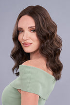 Top Trend Lace HD Wavy 14" brunette topper side
