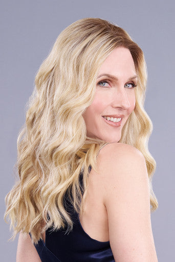 Top Trend Lace HD Wavy 18" blonde topper back