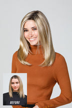 Top Coverage 12" blonde hair topper