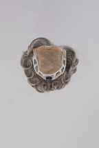 Top Crown synthetic hair topper flat lay