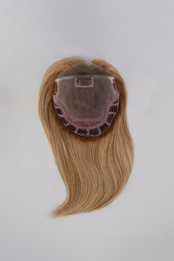 Top Smart 12" human hair topper flat lay