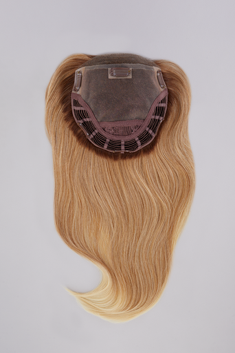 Top Smart 18" Human Hair topper flat lay