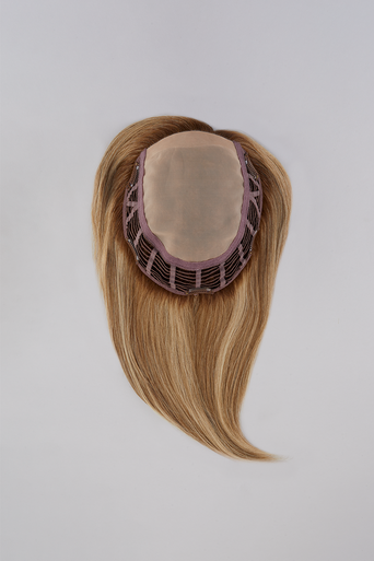 Top Style HH 12" human hair topper flat lay
