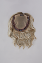 Top Wave 12" blonde hair topper flat lay