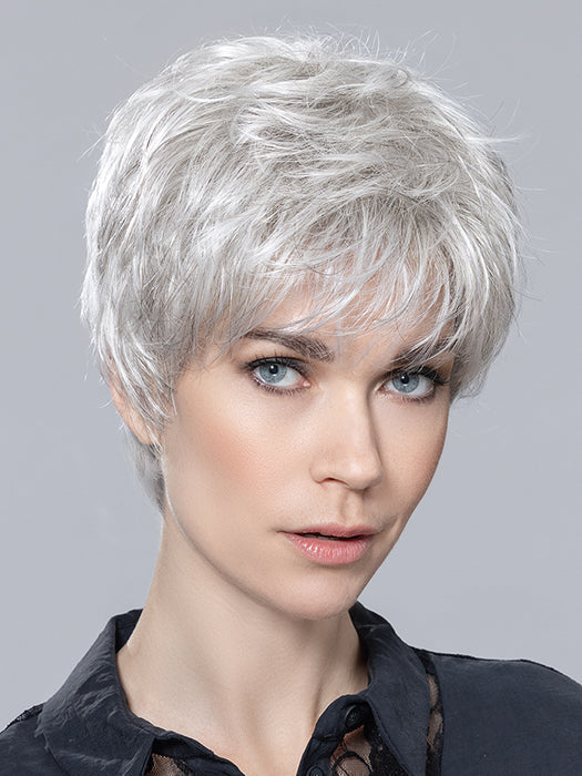 ZIZI by ELLEN WILLE in DARK SNOW MIX 56.6 | Black/Dark Brown and Lightest Brown with Pearl White and Grey Blend
