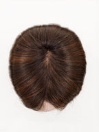 CHOCOLATE MULTI SHADED | 33.27.6 Dark Auburn and Dark Strawberry Blonde with Dark Brown Blend with Shaded Roots