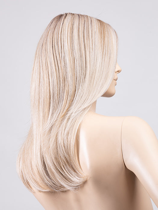 IVORY BLONDE SHADED 101.20.25 | Pearl Platinum Blended with Light Strawberry Blonde and Lightest Golden Blonde with Shaded Roots