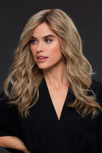 Angie blonde wig front side