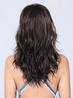 ARROW by Ellen Wille in COFFEE BROWN LIGHTED 8.6.20 | Medium Brown and Dark Brown with Light Strawberry Blonde Blend with Highlights Throughout and Concentrated in the Front