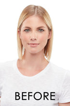 Before Top Notch blonde hair topper