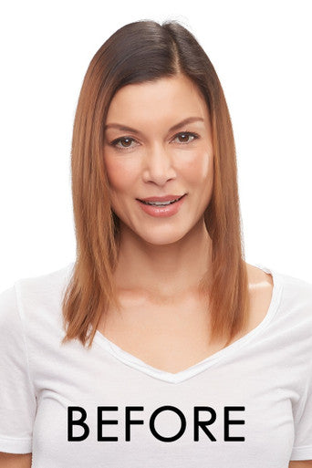Before Top Form French 18" human hair topper