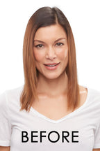Before easiPart French 12" brunette topper