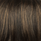 Brown Sable  -  A neutral medium brown base with cool light brown highlights. With face-framing strands, this will brighten any complexion.