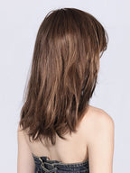 CARRIE by Ellen Wille in MOCCA ROOTED 830.27.6 | Medium and Dark Brown with Light Auburn and Dark Strawberry Blonde Blend with Shaded Roots