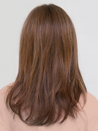 GLAMOUR MONO by ELLEN WILLE in CHOCOLATE ROOTED 830.6 | Medium Brown, Light Auburn, and Dark Brown blend with Dark Shaded Roots