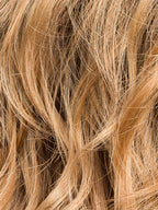 TOFFEE BLONDE TIPPED 27.20.9 | Dark Strawberry Blonde and Light Strawberry Blonde with Medium Warm Brown and Lighter Tipped Ends with Shaded Roots